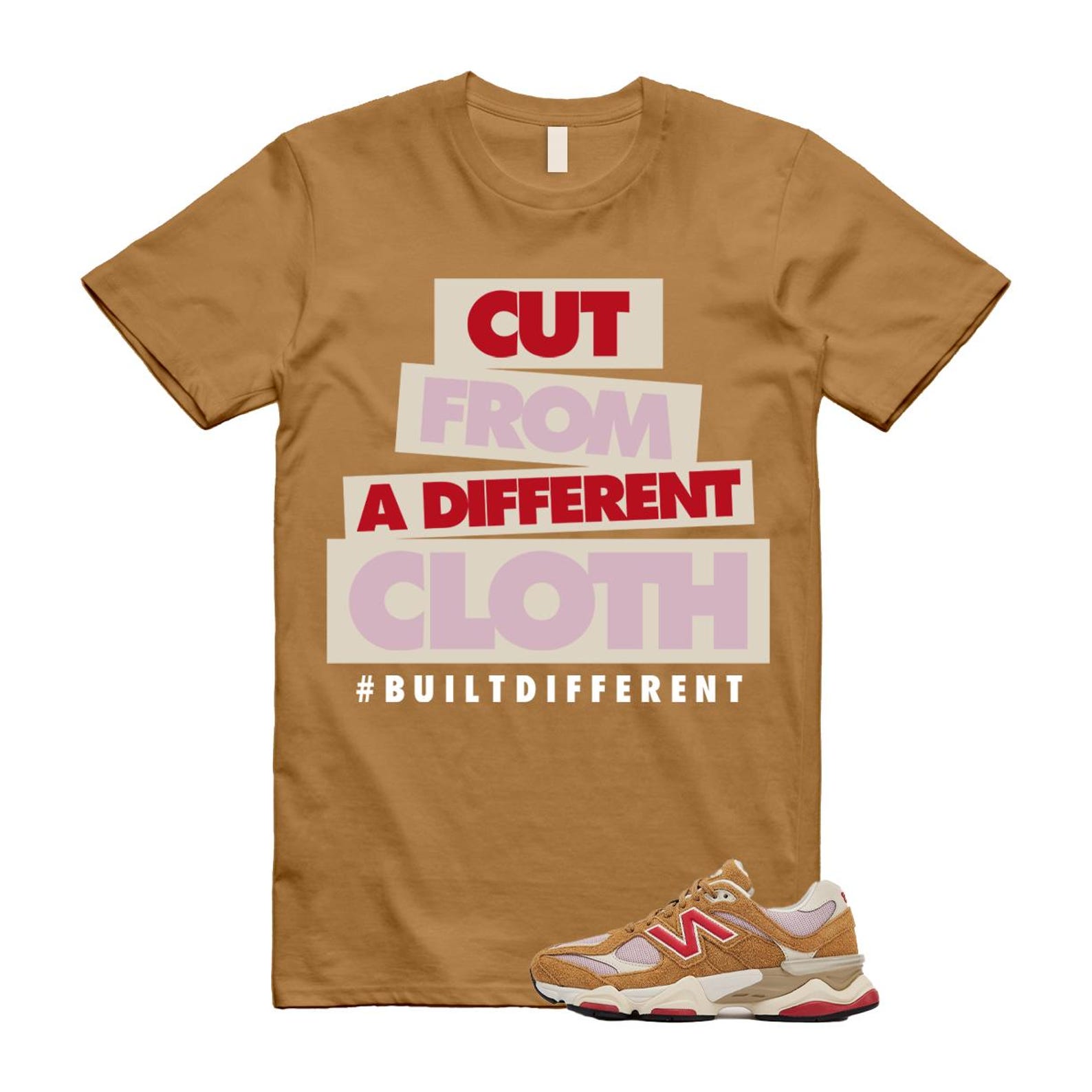 9060 Great Plains True Red Twilight Haze Wheat T Shirt Match CLOTH U9060GEA T-Shirt, Sneaker Match Tee