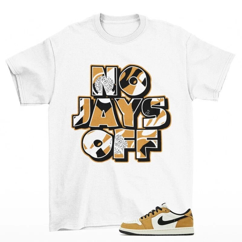 Jay All Day Shirt White to Match Jordan 1 Low Rookie of the Year CZ0790-107 T-Shirt, Sneaker Match Tee