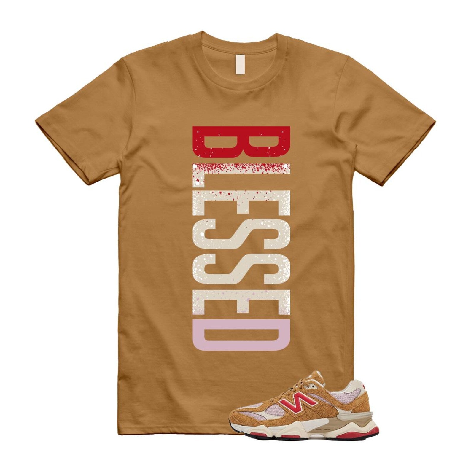 9060 Great Plains True Red Twilight Haze Wheat T Shirt Match VERTBLS U9060GEA T-Shirt, Sneaker Match Tee