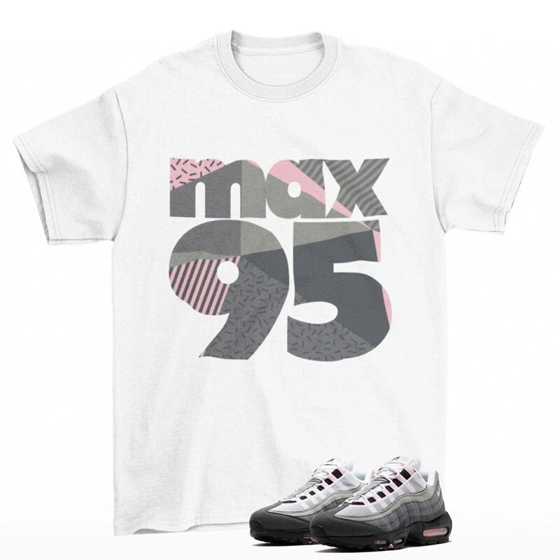 Classic 95 Shirt White to Match Air Max 95 OG Pink Foam HJ5996-001 T-Shirt, Sneaker Match Tee