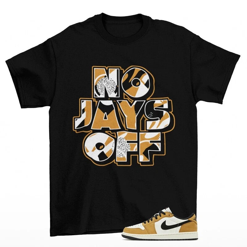 Jay All Day Shirt Black to Match Jordan 1 Low Rookie of the Year CZ0790-107 T-Shirt, Sneaker Match Tee
