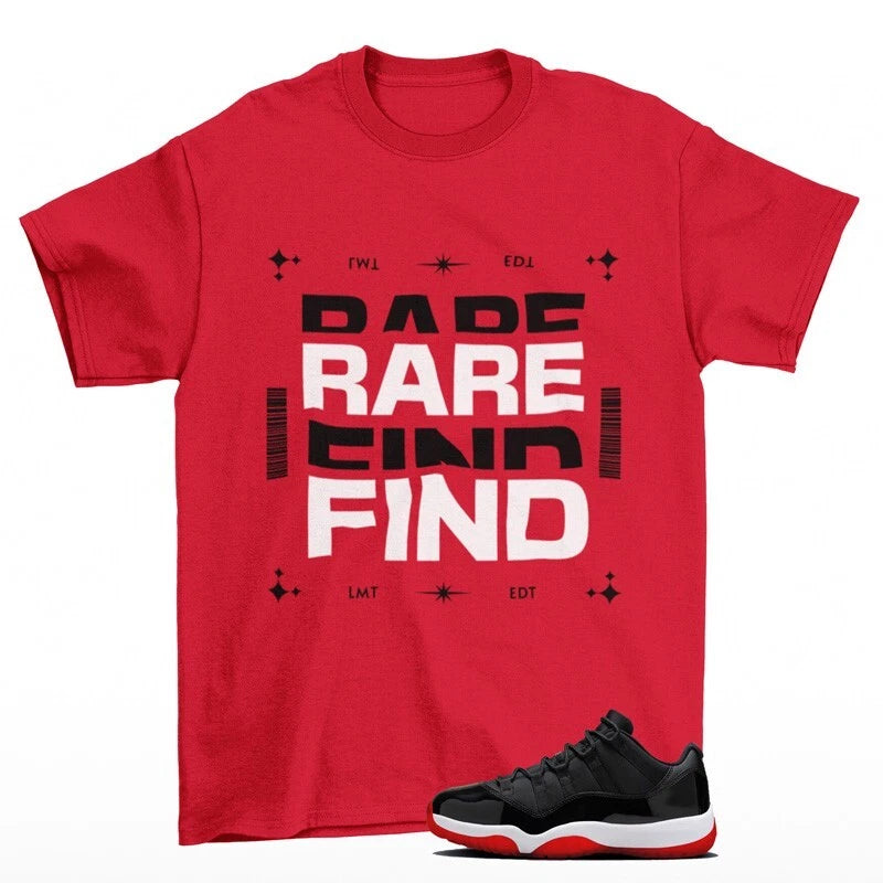 Rare Find Shirt Red to Match Jordan 11 Retro Low Bred FV5104-006 T-Shirt, Sneaker Match Tee