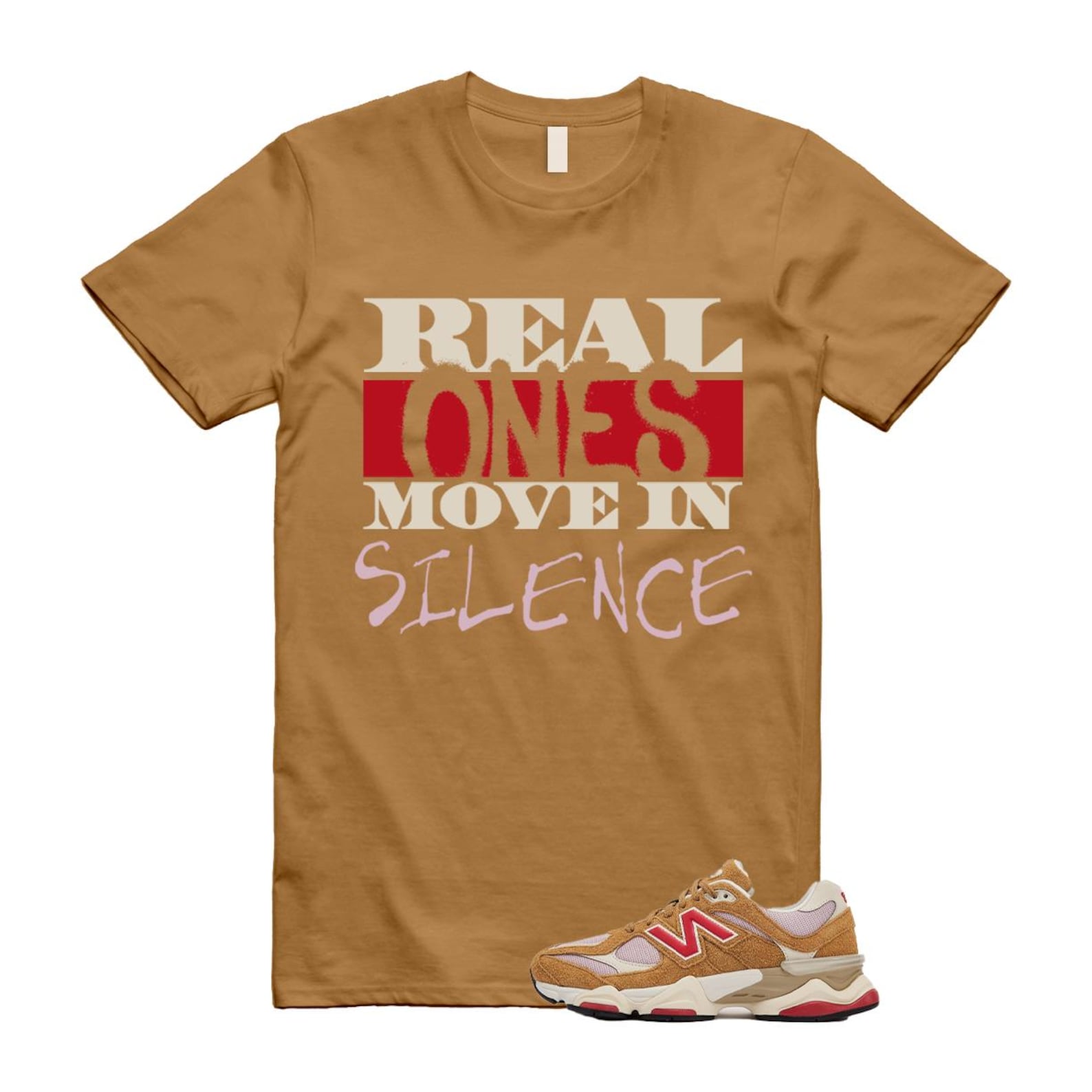 9060 Great Plains True Red Twilight Haze Wheat T Shirt Match REAL U9060GEA T-Shirt, Sneaker Match Tee