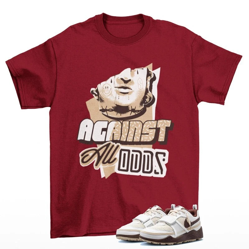 All Odds Sneaker Shirt to Match Zoom Field Jaxx Light Chocolate HQ3073-100 T-Shirt, Sneaker Match Tee