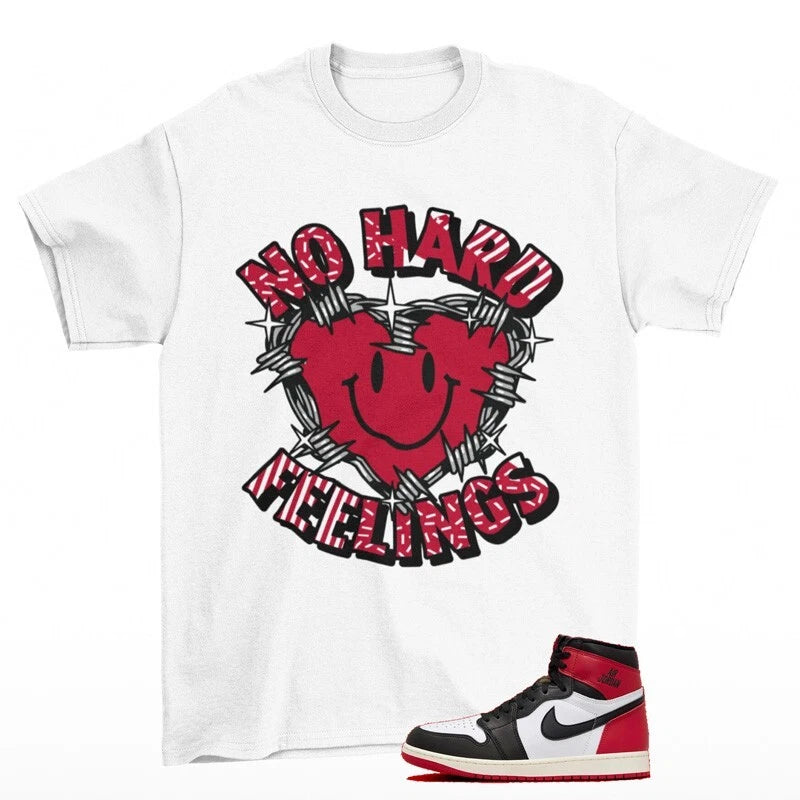 Feelings Shirt White to Match Jordan 1 Black Toe Reimagined DZ5485-106 T-Shirt, Sneaker Match Tee