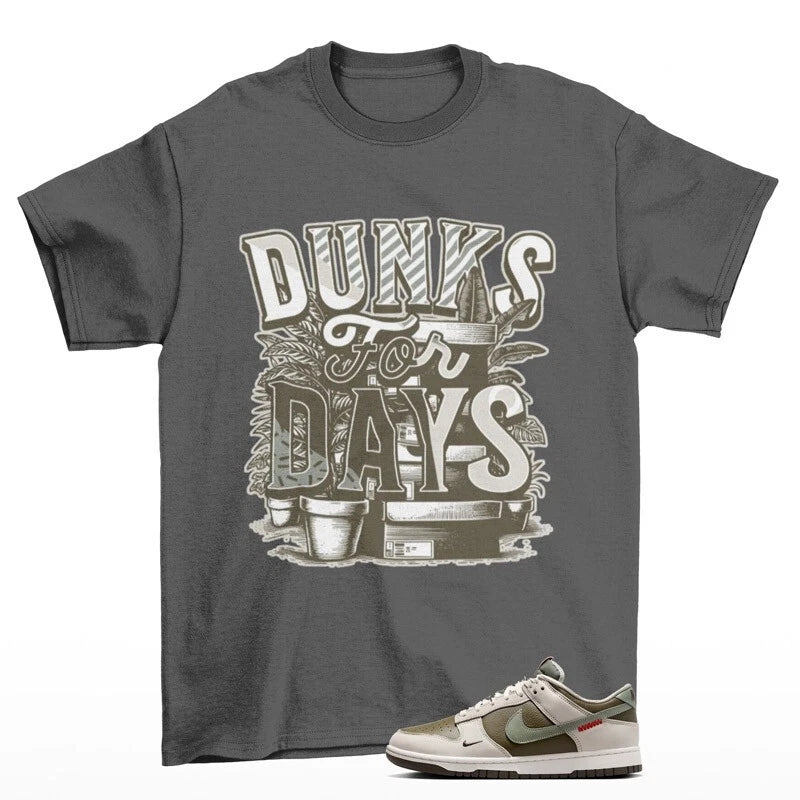 Stacked Shirt Grey to Match Dunk Low Year of the Snake HV5980-231 T-Shirt, Sneaker Match Tee