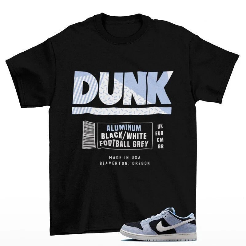 Sneaker Label Shirt to Match SB Dunk Low Black Aluminum HF3063-400 T-Shirt, Sneaker Match Tee