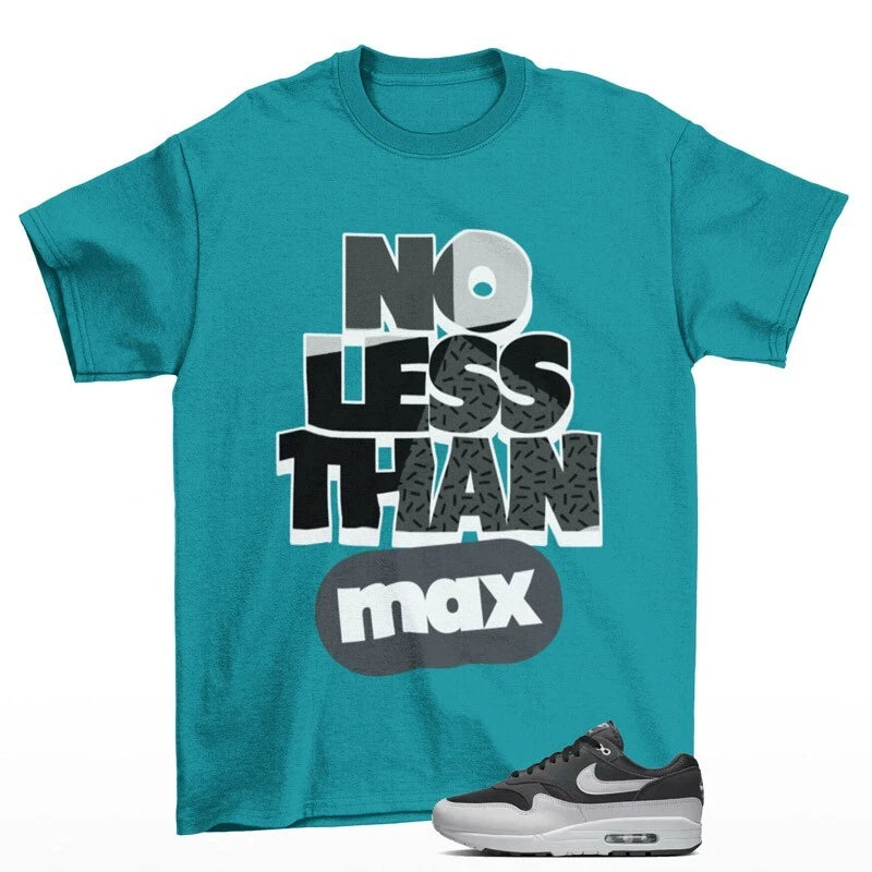 No Less Sneaker Shirt to Match Air Max 1 Off Noir Vast Grey FZ5808-007 T-Shirt, Sneaker Match Tee