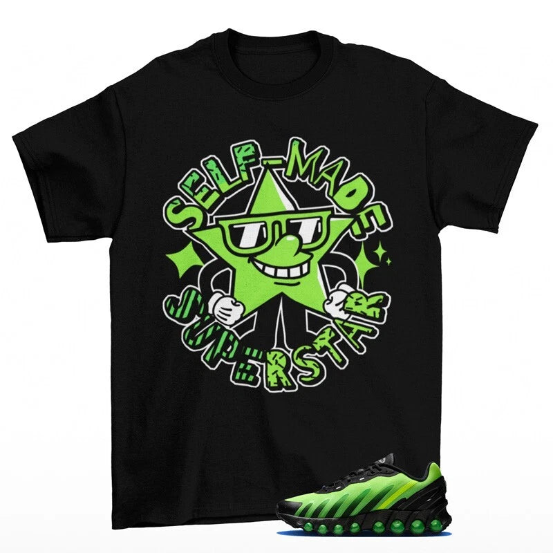 Superstar Sneaker Shirt to Match Air Max Dn8 Black Green Strike HQ4681-010 T-Shirt, Sneaker Match Tee