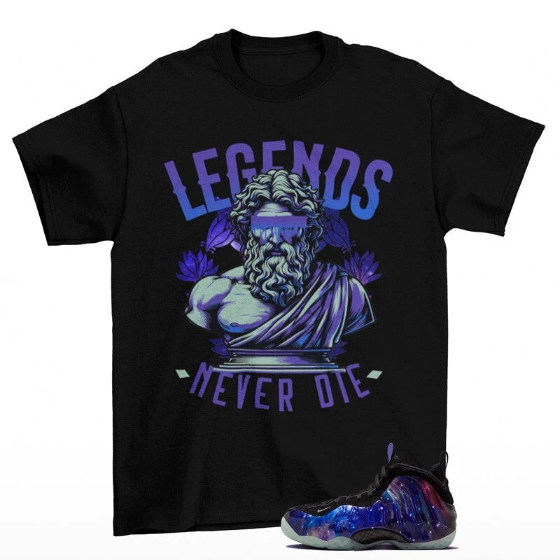 Legendary Sneaker Shirt Black to Match Air Foamposite One Galaxy FQ4303-400 T-Shirt, Sneaker Match Tee