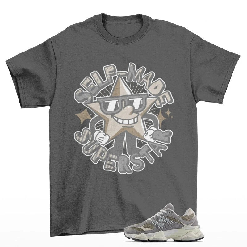 Superstar Sneaker Shirt to Match 9060 Slate Grey Arid Stone Timberwolf U9060LBA T-Shirt, Sneaker Match Tee