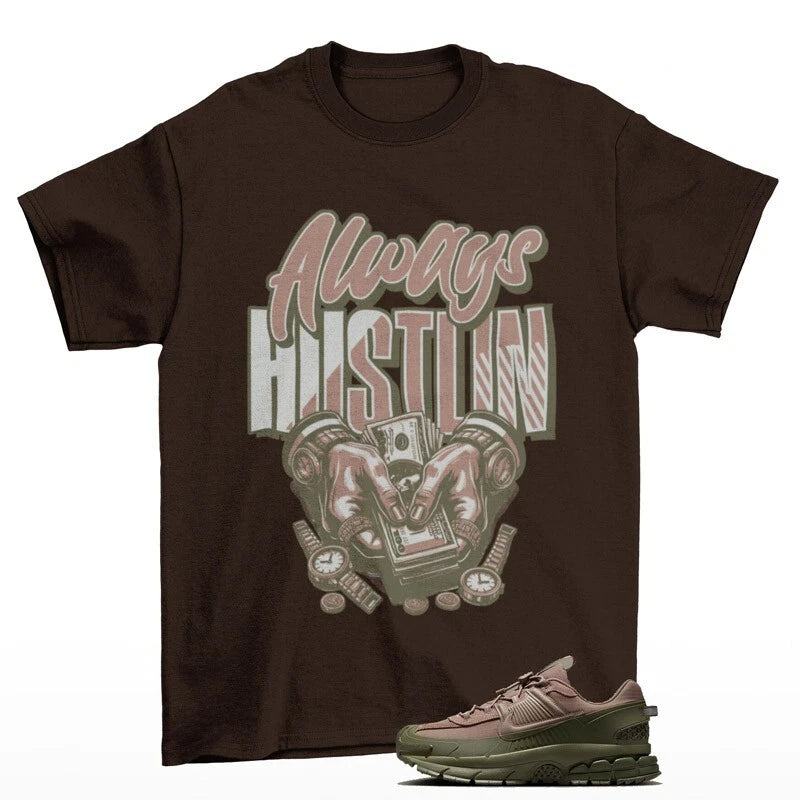 Hustle Sneaker Shirt to Match Zoom Vomero Roam Mink Brown FV2295-201 T-Shirt, Sneaker Match Tee