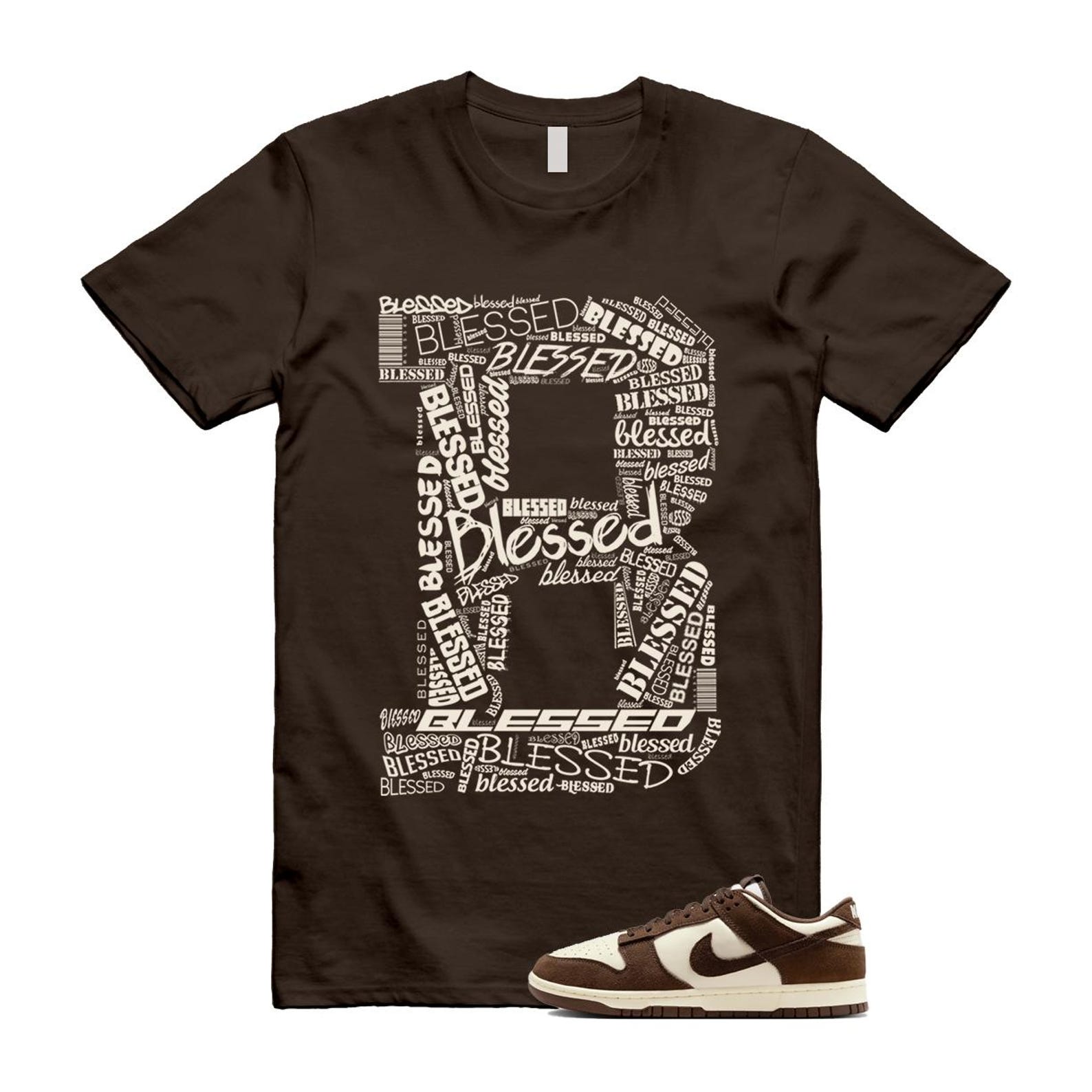 Dunk Baroque Brown Pale Ivory T Shirt Match B BLS FQ8249-104 T-Shirt, Sneaker Match Tee