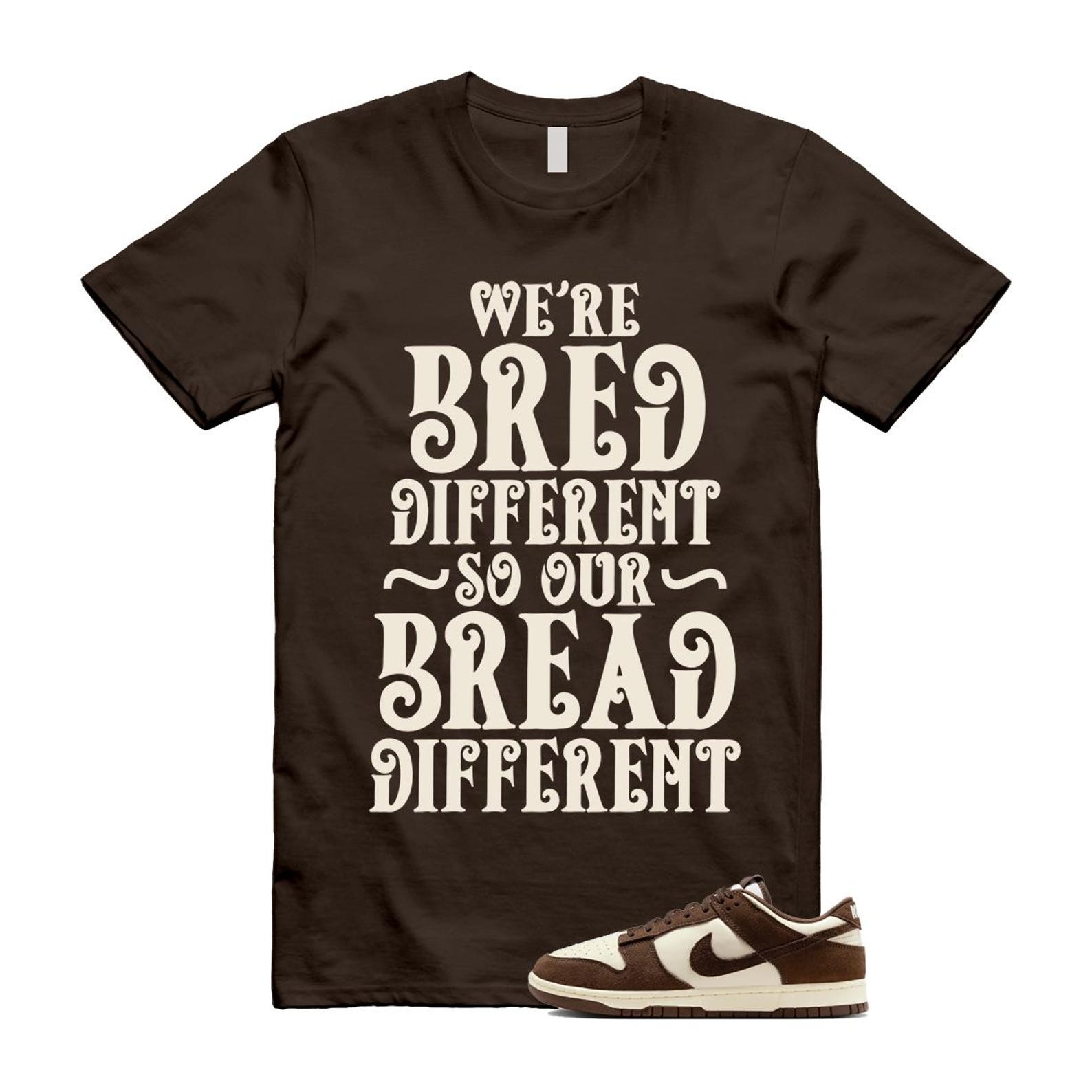 Dunk Baroque Brown Pale Ivory T Shirt Match BREAD FQ8249-104 T-Shirt, Sneaker Match Tee