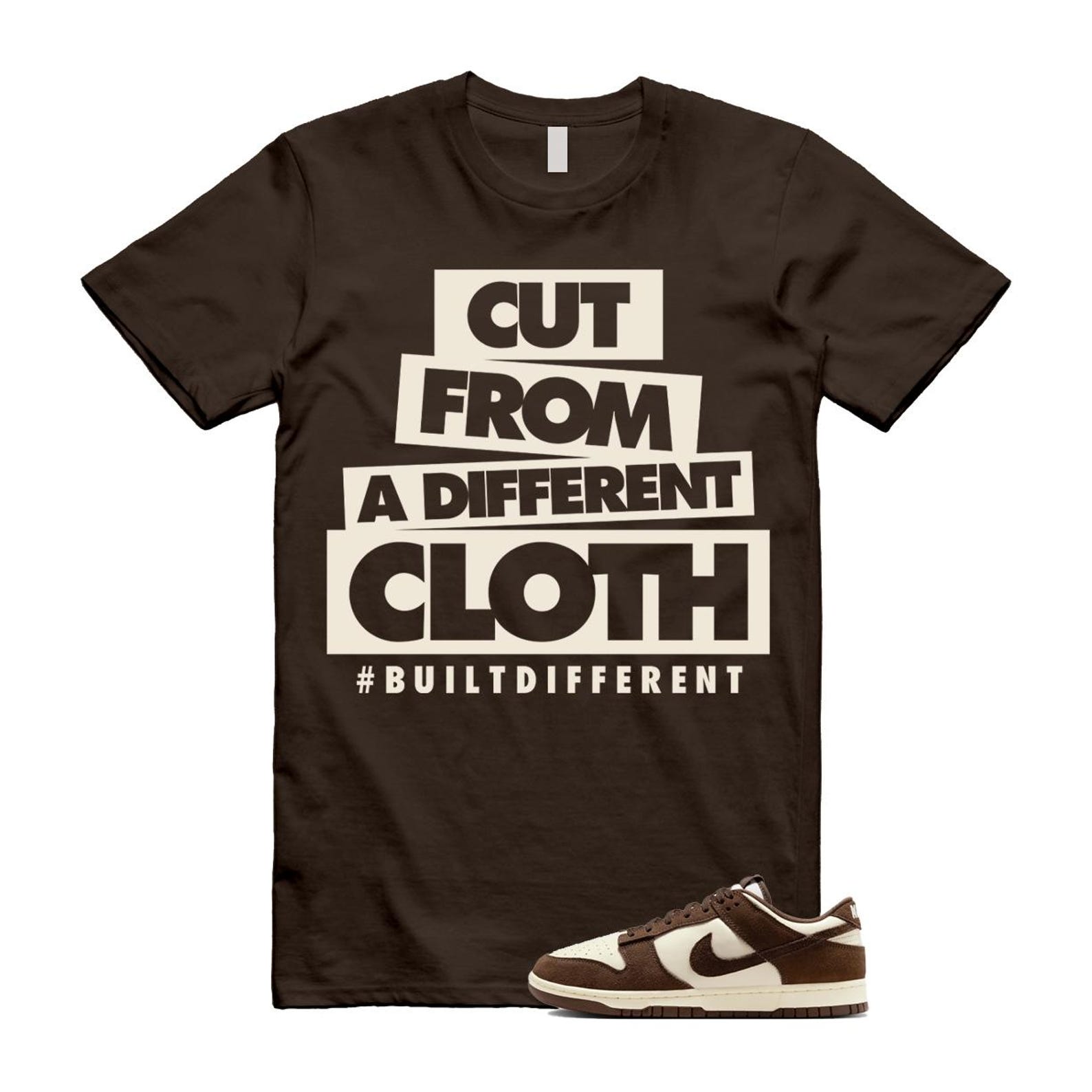 Dunk Baroque Brown Pale Ivory T Shirt Match CLOTH FQ8249-104 T-Shirt, Sneaker Match Tee