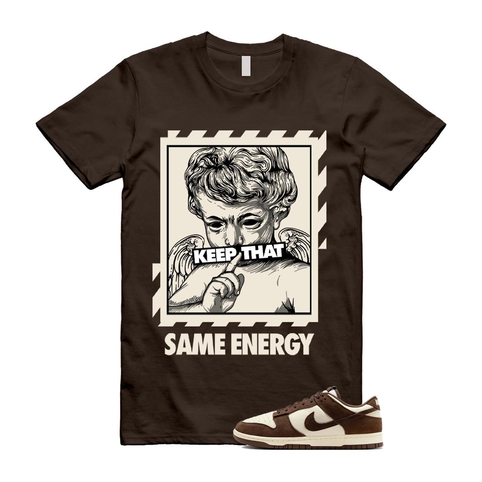 Dunk Baroque Brown Pale Ivory T Shirt Match ENERGY FQ8249-104 T-Shirt, Sneaker Match Tee