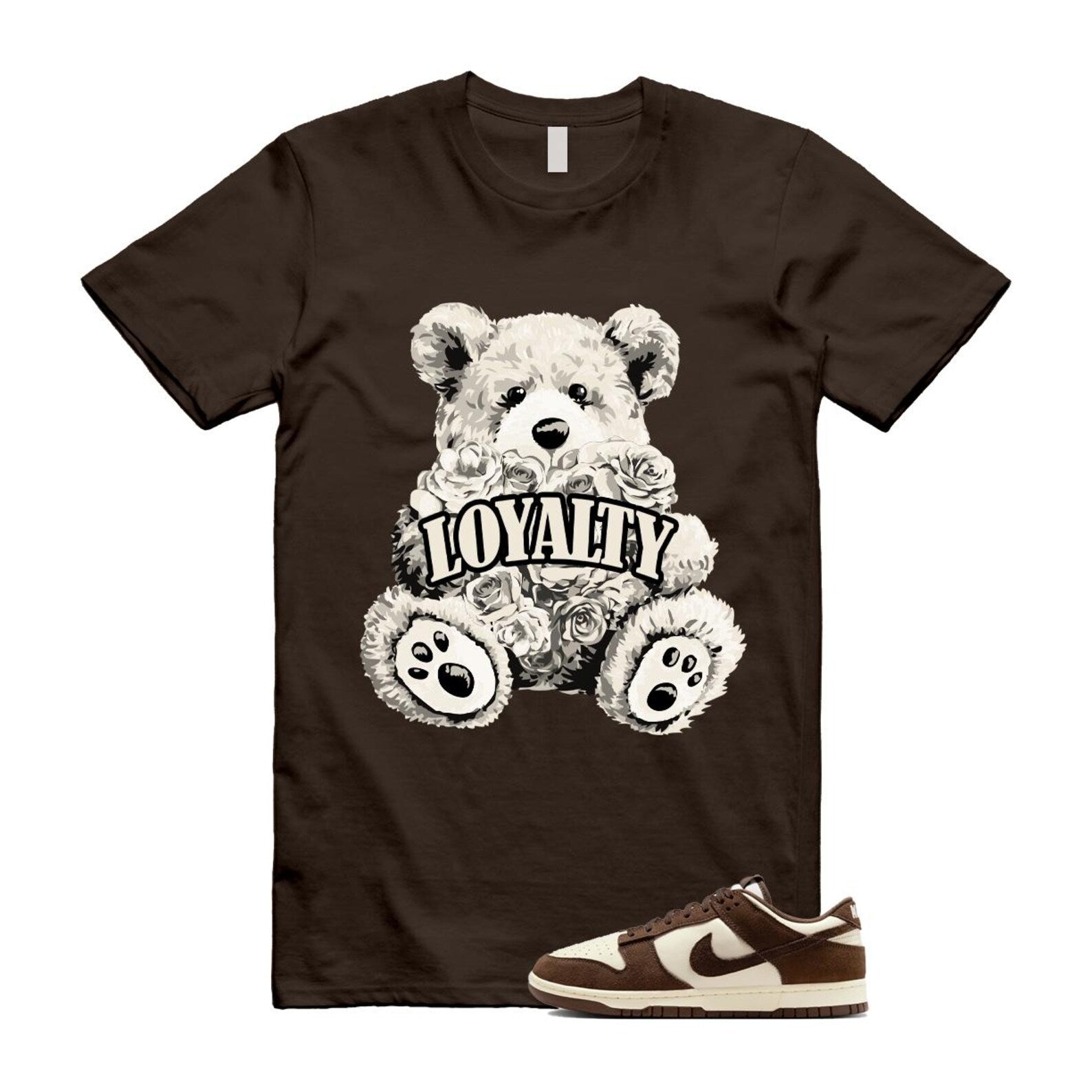 Dunk Baroque Brown Pale Ivory T Shirt Match LYLTY FQ8249-104 T-Shirt, Sneaker Match Tee