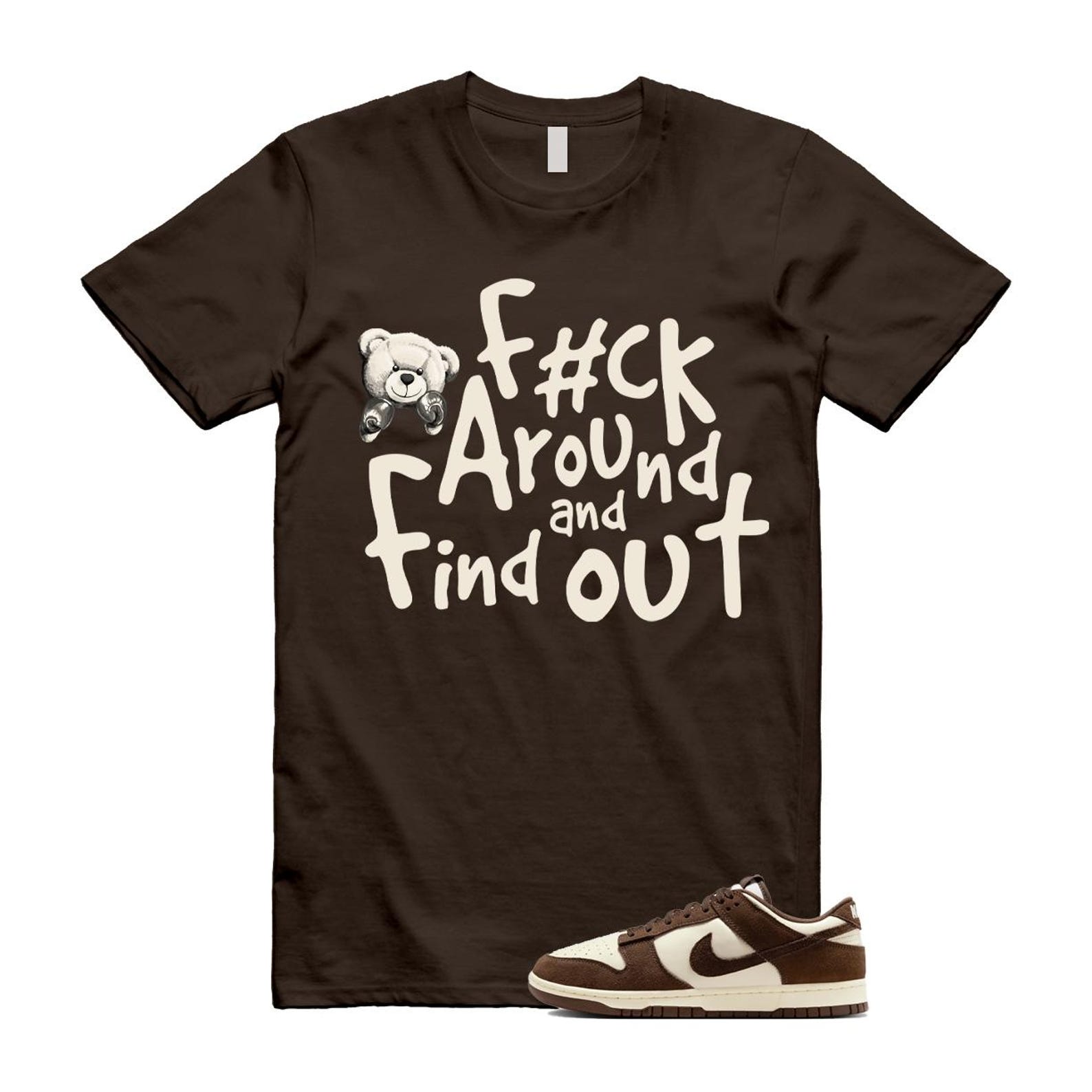 Dunk Baroque Brown Pale Ivory T Shirt Match FCK FQ8249-104 T-Shirt, Sneaker Match Tee