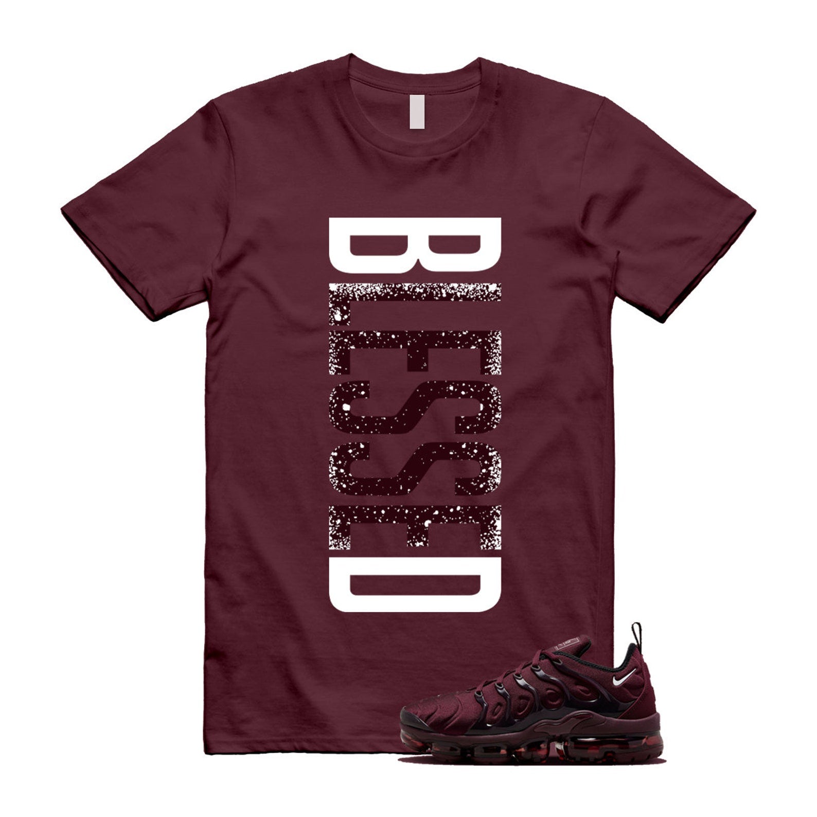 VaporMax Night Maroon Burgundy Cedar White Black Plus Air T Shirt Match VERTBLS ,FN6850-681