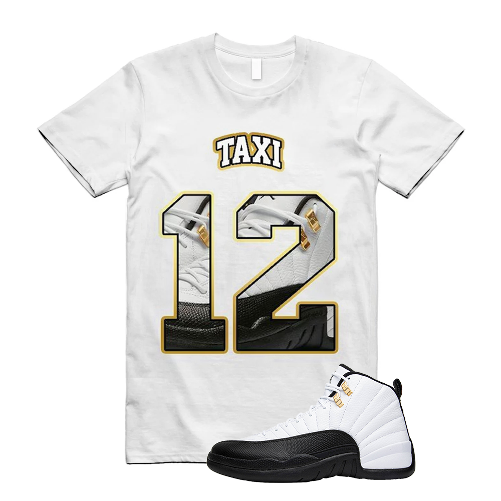 Air Jordan 12 Taxi Shirt to Match Taxi 12, CT8013-170, Match Sneaker Tee