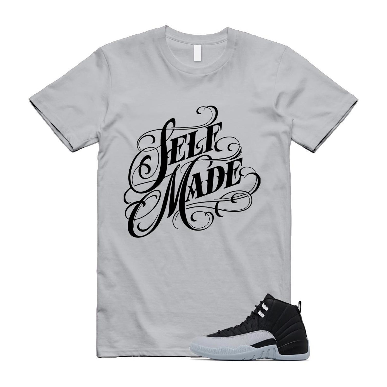 12 Barons Black Wolf Grey White Retro T Shirt Match SELF ,CT8013-010 T-Shirt, Sneaker Match Tee