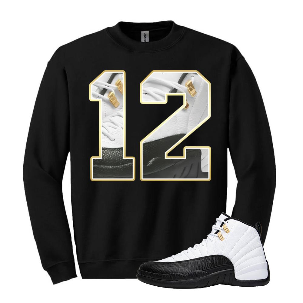 Air Jordan 12 Taxi Shirt to Match 12 Sweatshirt 130690-125 Match Sneaker Tee