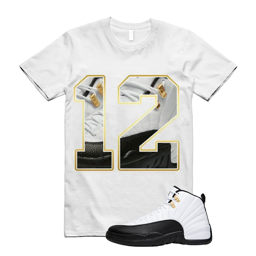Air Jordan 12 Taxi Shirt to Match 12 Graphic, CT8013-170, Match Sneaker Tee
