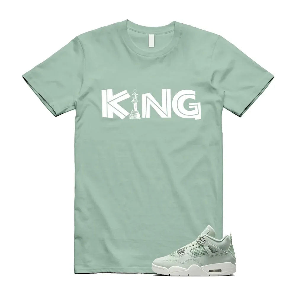 Air Jordan 4 Seafoam Shirt to Match King Minimal Chess Icon HV0823-003 Match Sneaker Tee