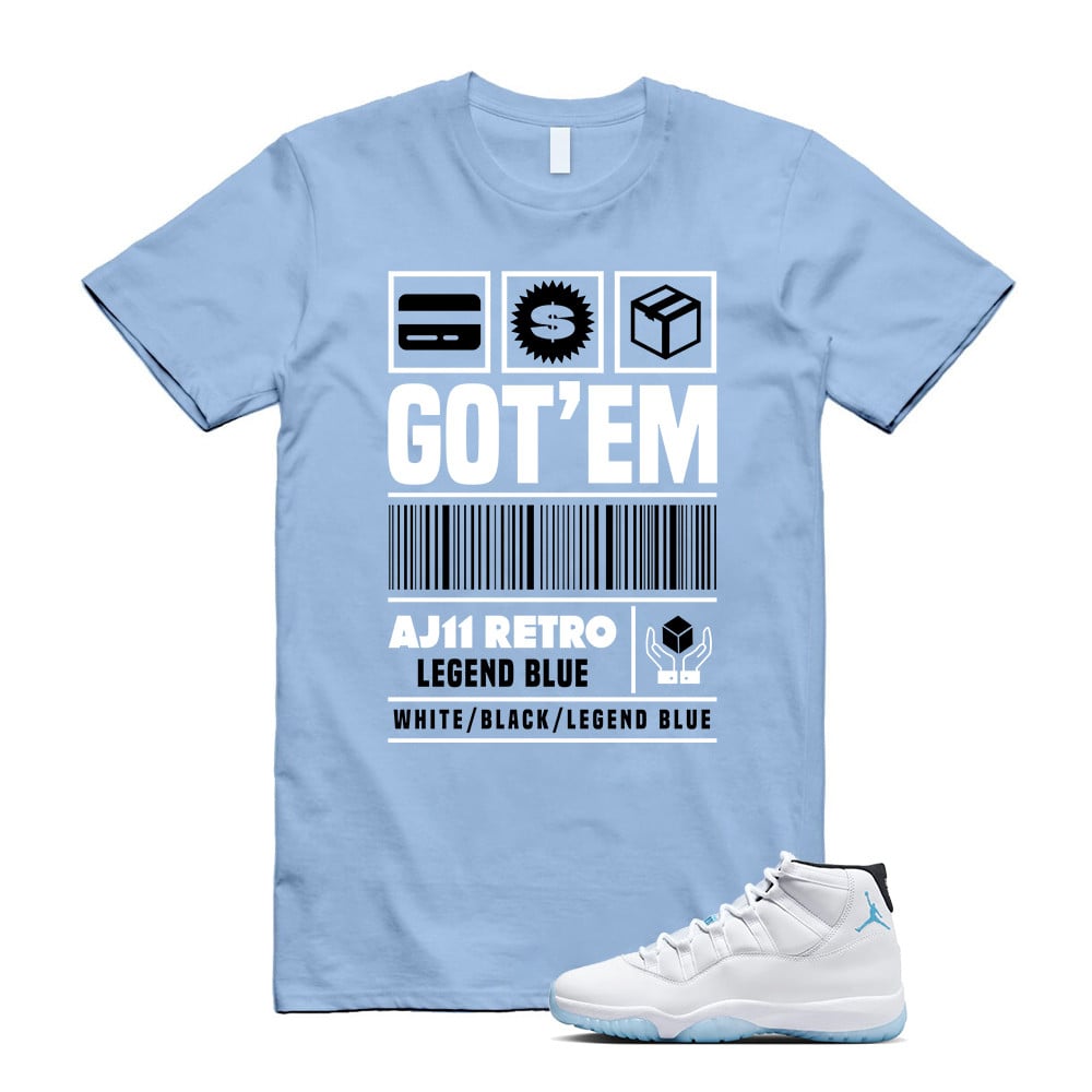 Copped Legend Blue Shirt, Jordan 11 Legend Blue Matching T-Shirt, Sneaker Match Tees
