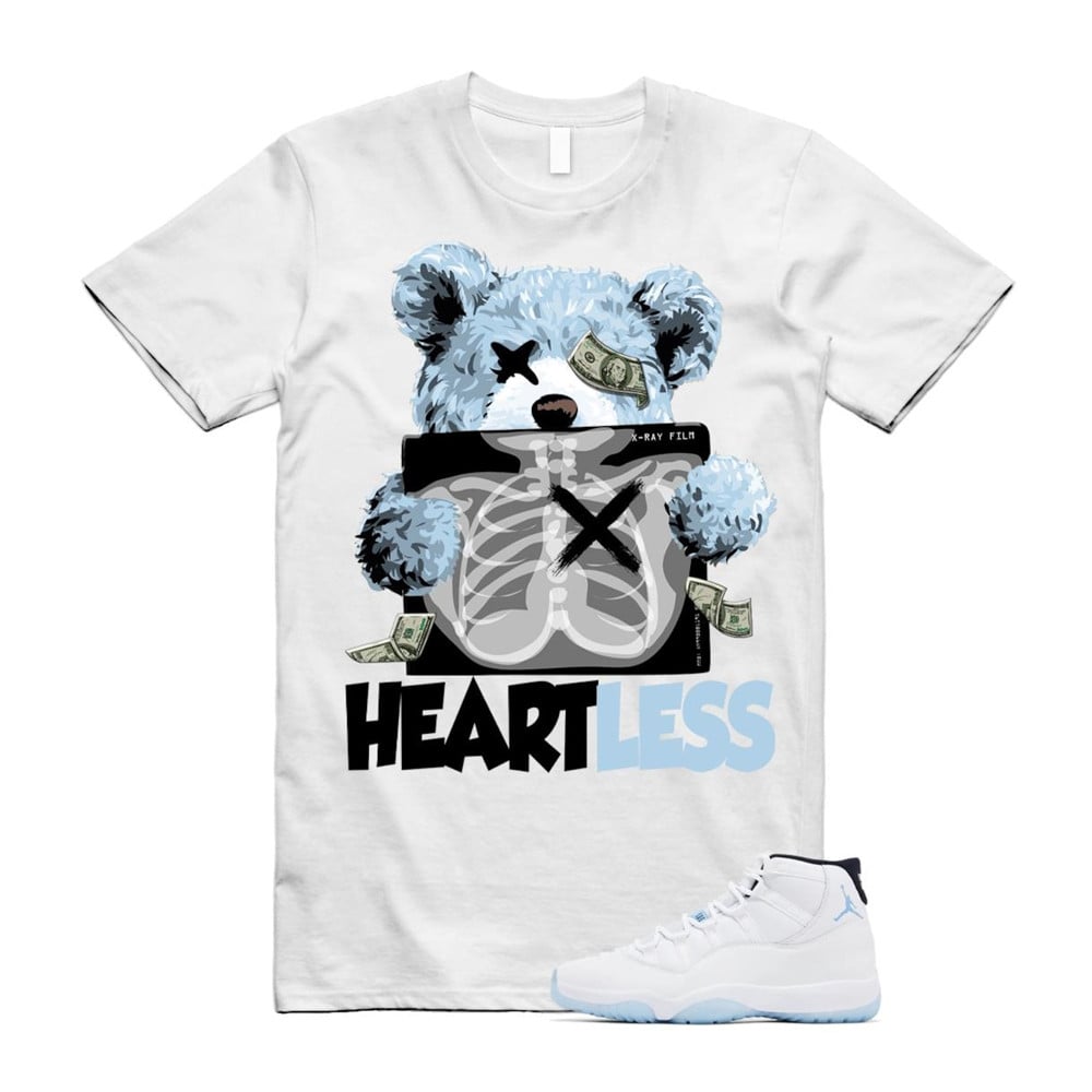 HEART Shirt, Jordan 11 Legend Blue Matching T-Shirt, Sneaker Match Tees
