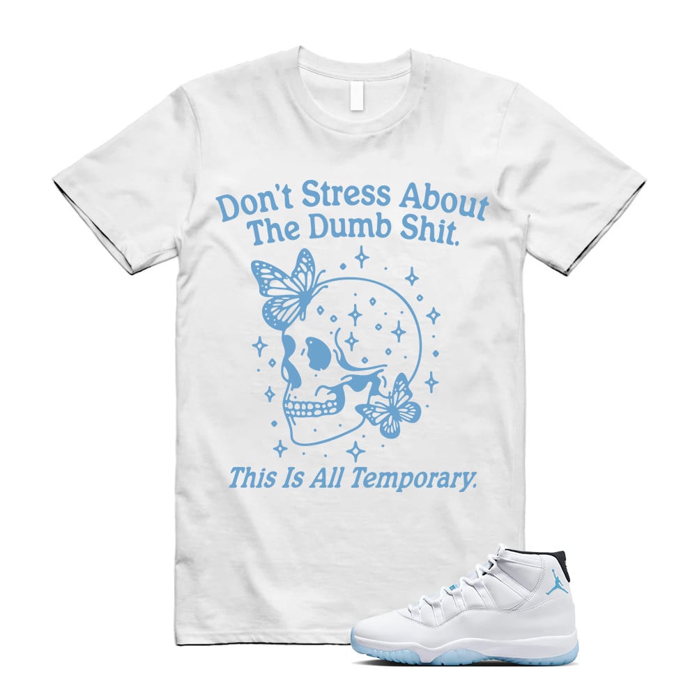 Donâ??t Stress Shirt, Jordan 11 Legend Blue Matching T-Shirt, Sneaker Match Tees