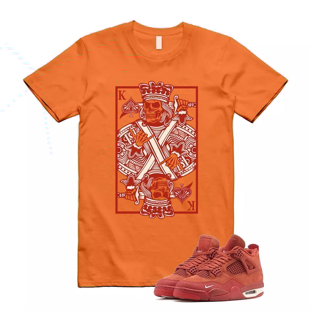 KC Shirt To Match Jordan 4 Brick By Brick Cinnabar Firewood Orange T-Shirt, Sneaker Match Tees