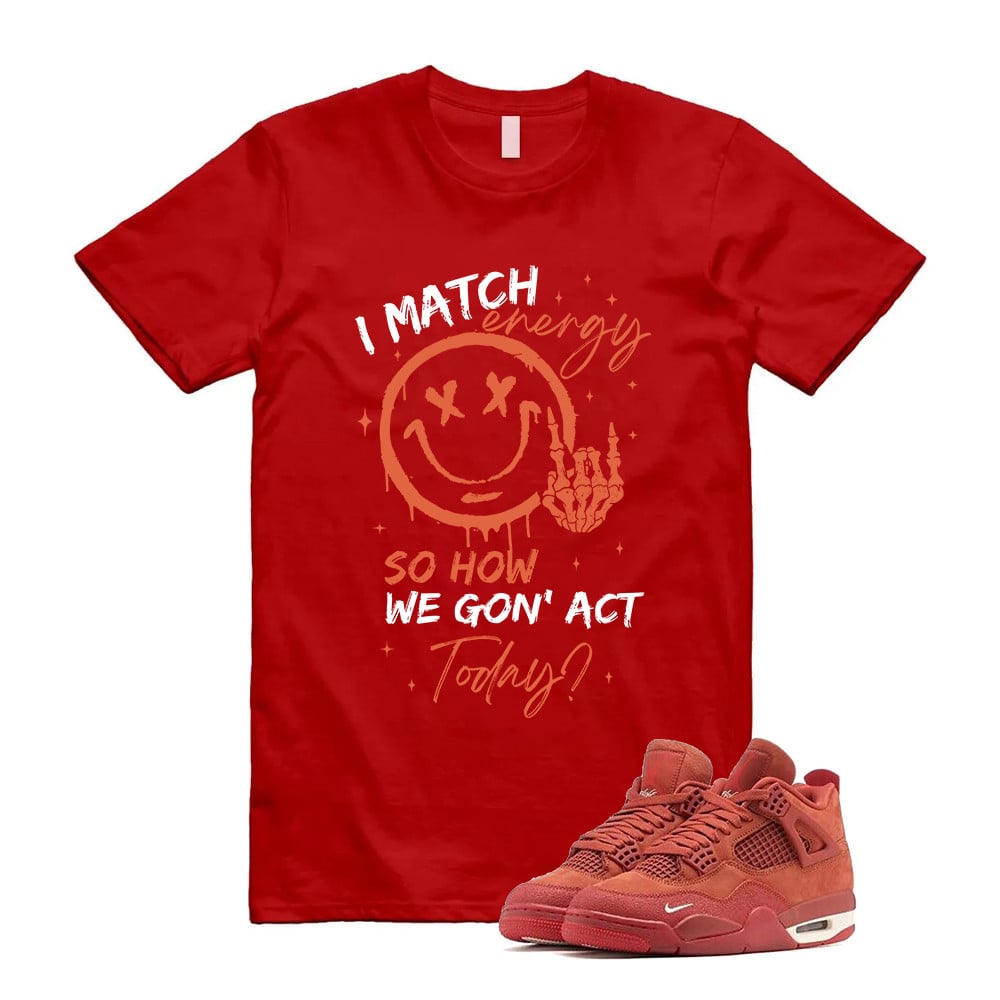 I Match Energy Shirt To Match Jordan 4 Brick By Brick Cinnabar Firewood T-Shirt, Sneaker Match Tees