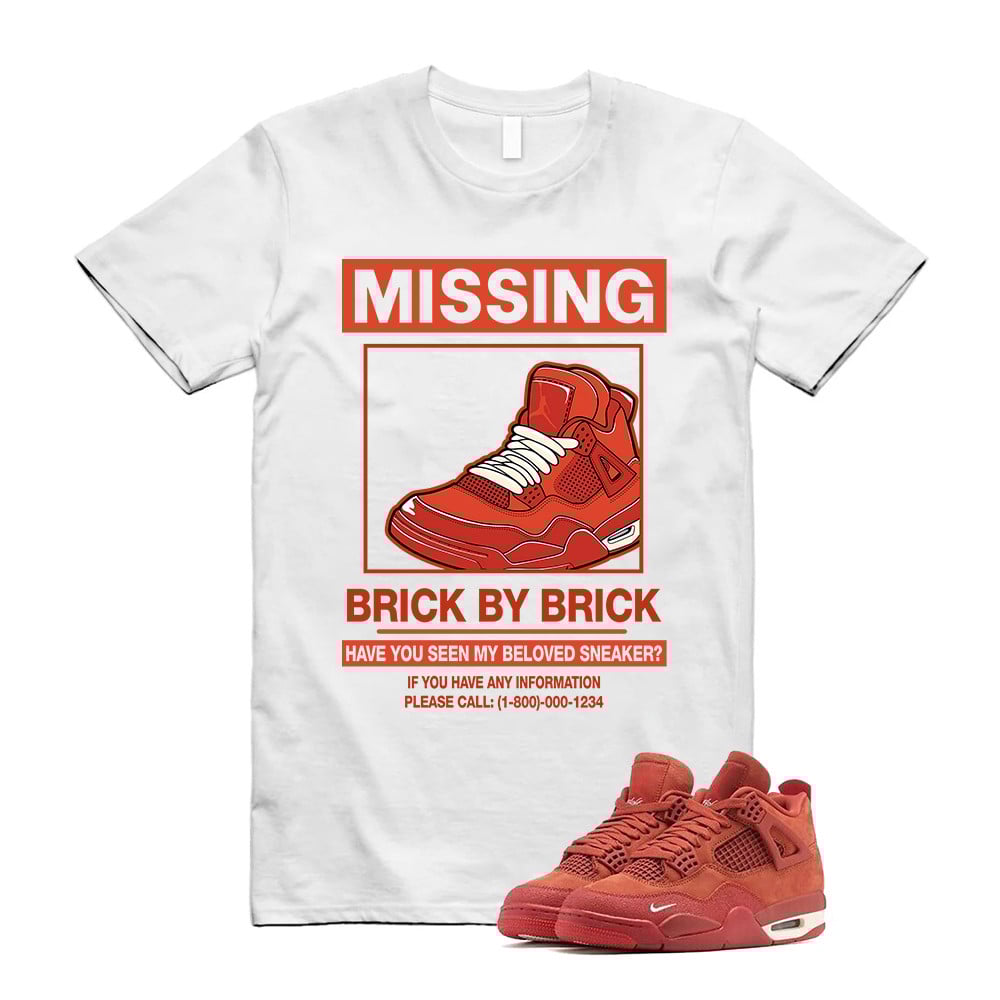 Missing Sneaker Shirt To Match Jordan 4 Brick By Brick Cinnabar Firewood T-Shirt, Sneaker Match Tees