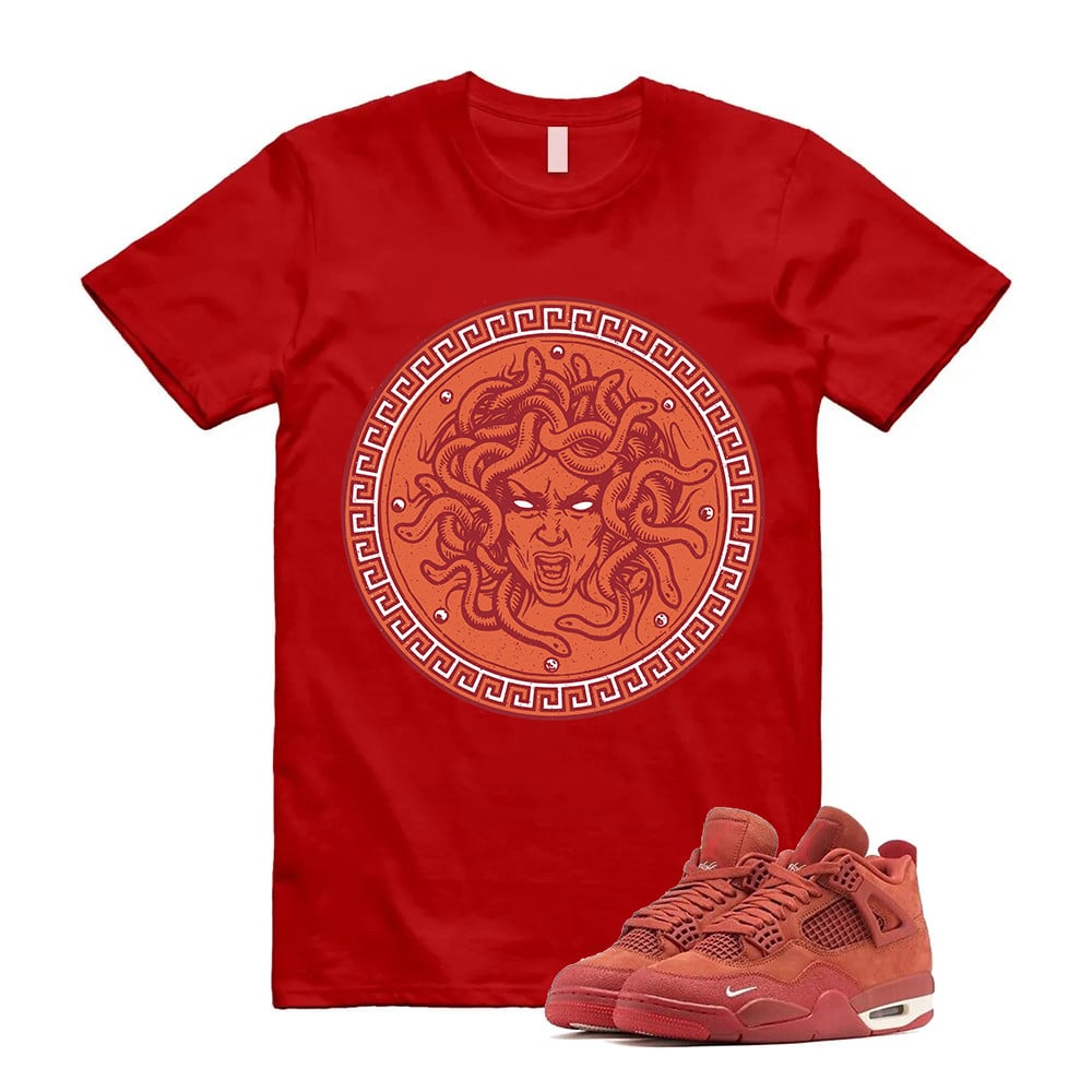 Medusa Shirt To Match Jordan 4 Brick By Brick Cinnabar Firewood T-Shirt, Sneaker Match Tees