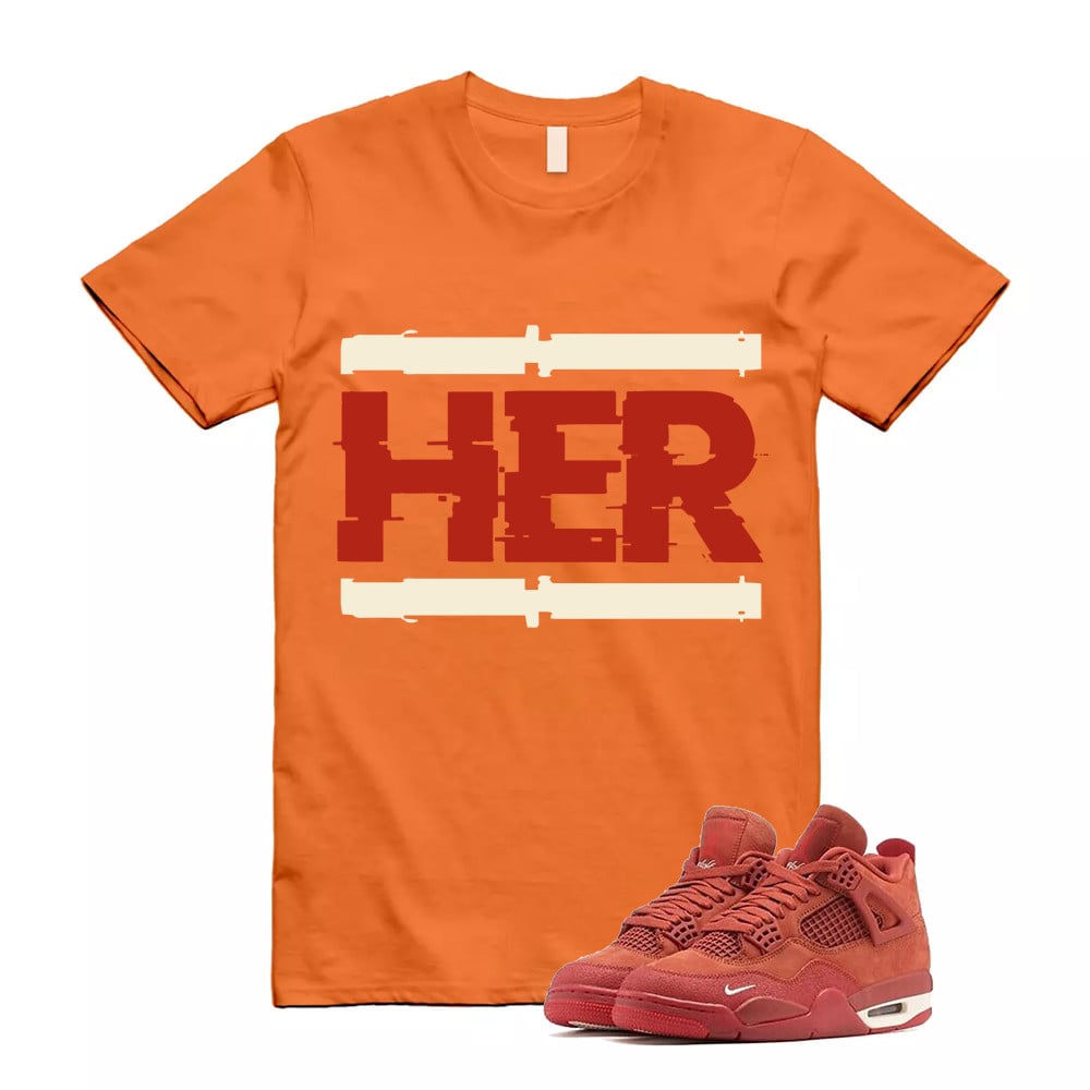 HER Shirt To Match Jordan 4 Brick By Brick Cinnabar Firewood T-Shirt, Sneaker Match Tees