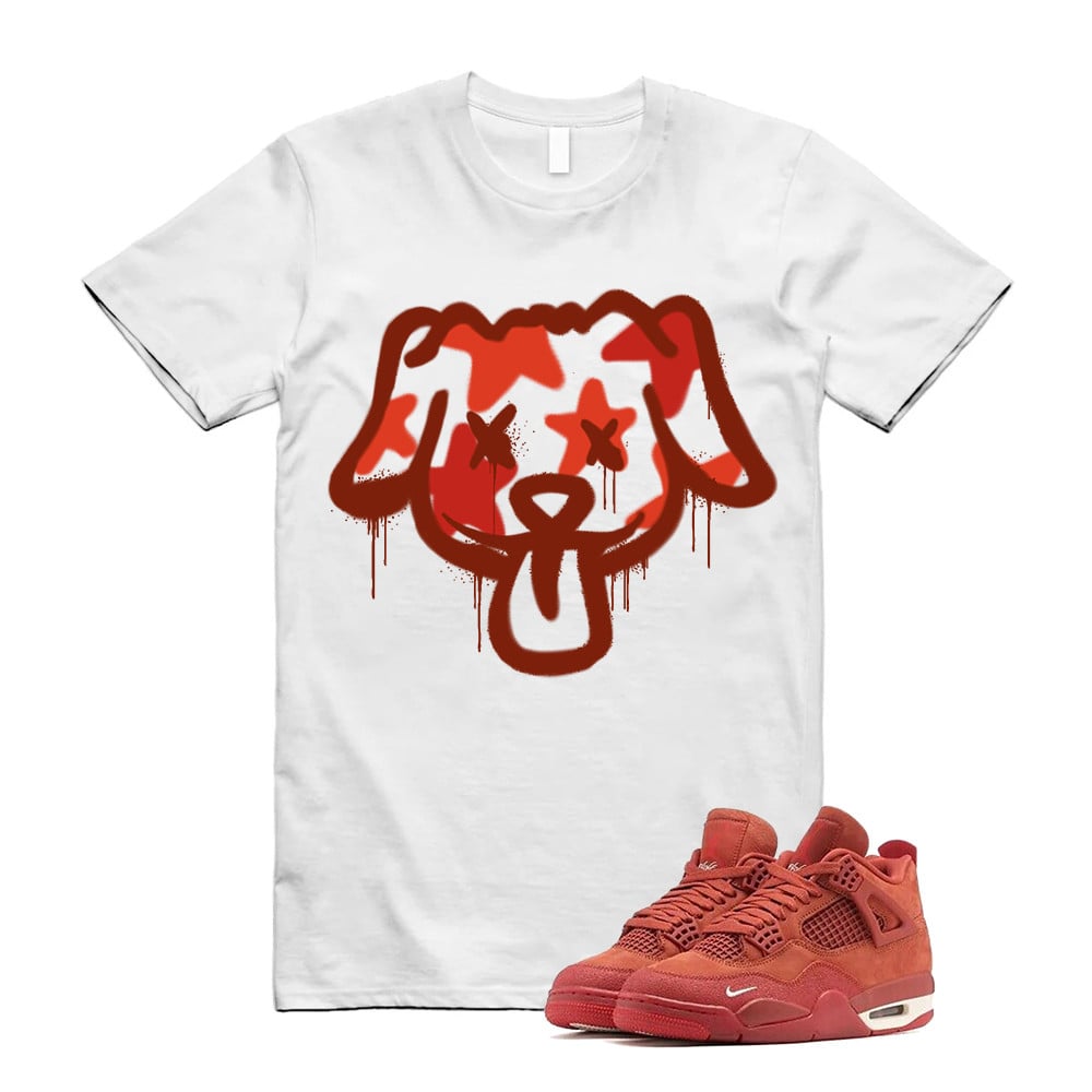 Graffiti Dog Shirt To Match Jordan 4 Brick By Brick Cinnabar Firewood T-Shirt, Sneaker Match Tees