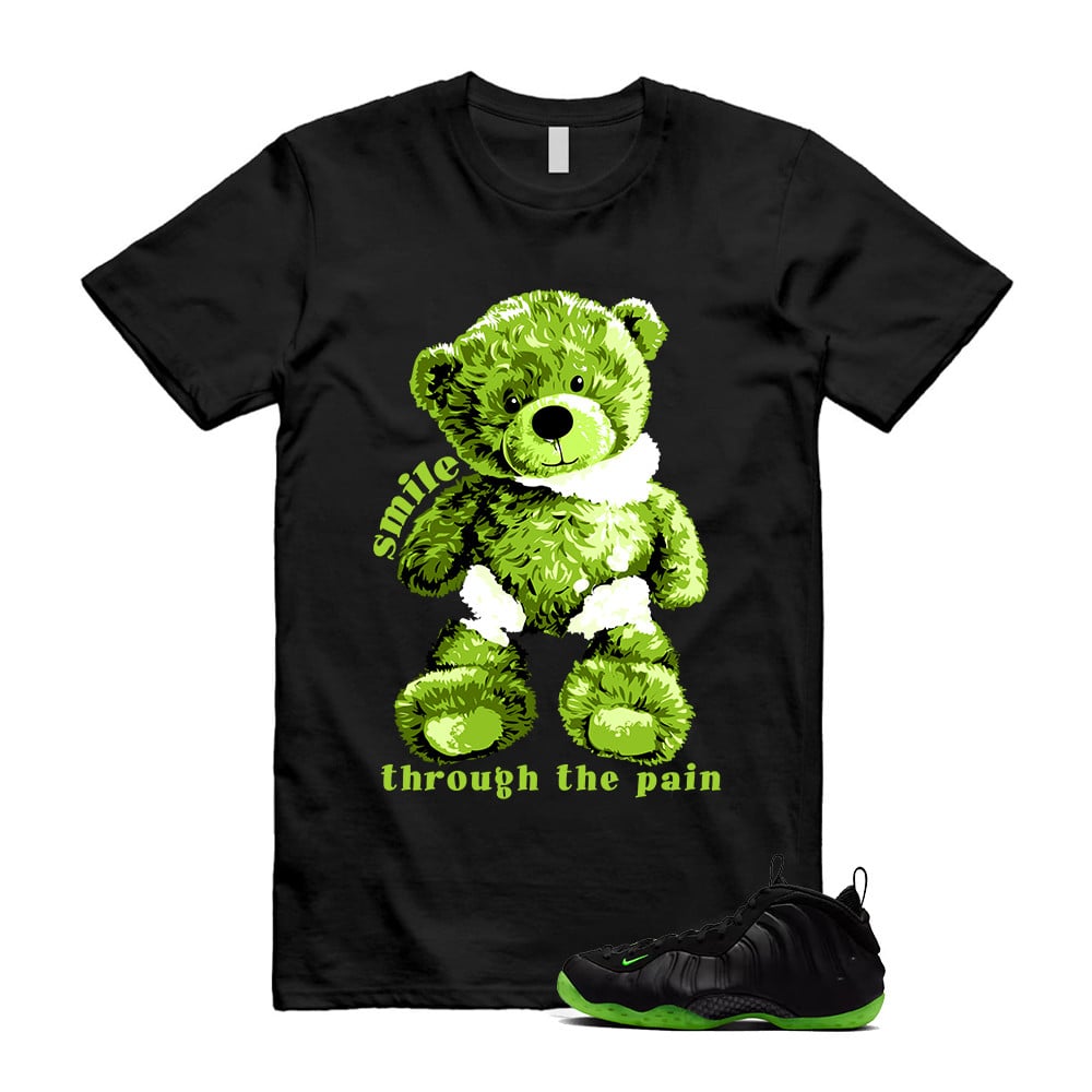 SMILE Shirt To Match Foamposite Volt Black Air One T-Shirt, Sneaker Match Tees