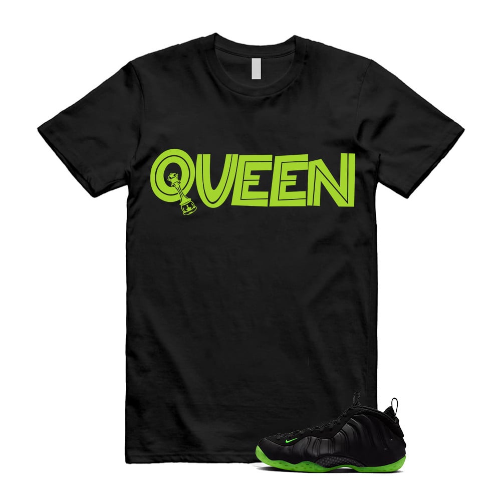 Queen Shirt To Match Foamposite Volt Black Air One T-Shirt, Sneaker Match Tees