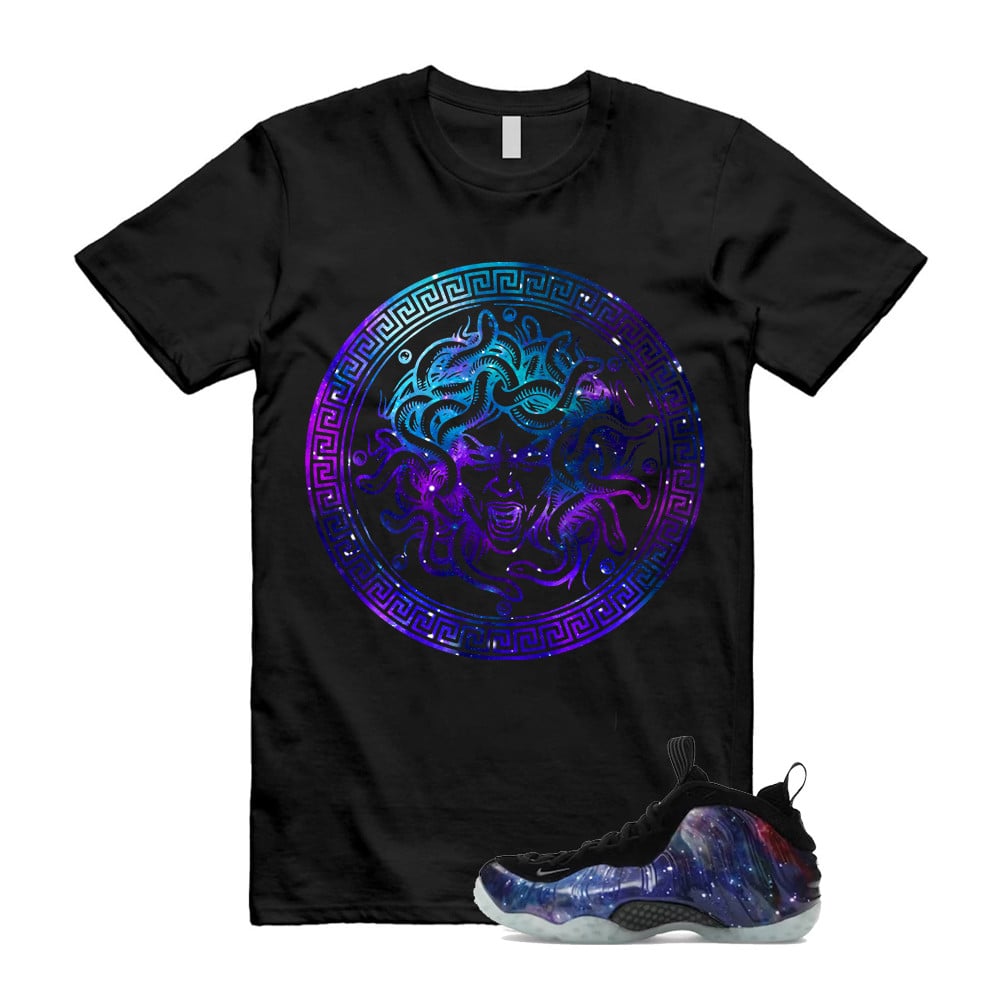 Medusa Shirt To Match Galaxy Air Foamposite One 2025 Obsidian Black Anthracite T-Shirt, Sneaker Match Tees