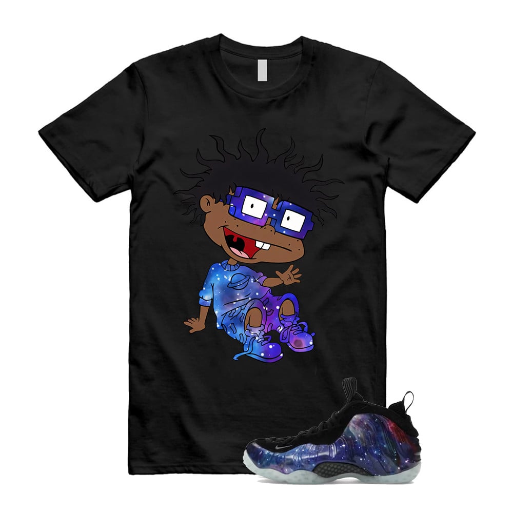 FINSTER Shirt To Match Galaxy Air Foamposite One 2025 Obsidian Black Anthracite T-Shirt, Sneaker Match Tees