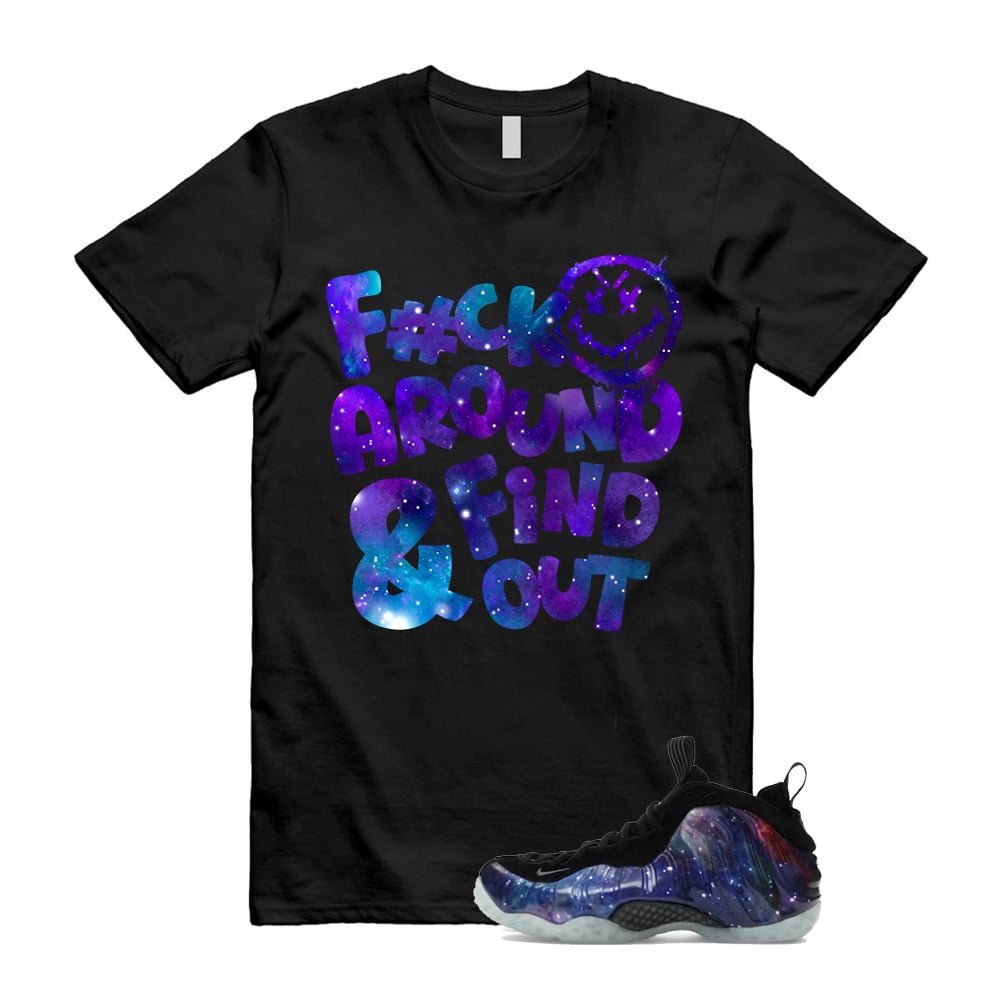 FF Shirt To Match Galaxy Air Foamposite One 2025 Obsidian Black Anthracite T-Shirt, Sneaker Match Tees