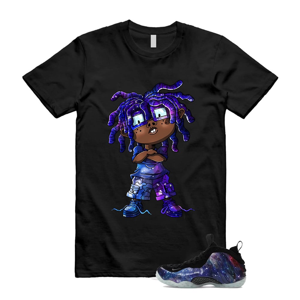 CHONGO Shirt To Match Galaxy Air Foamposite One 2025 Obsidian Black Anthracite T-Shirt, Sneaker Match Tees