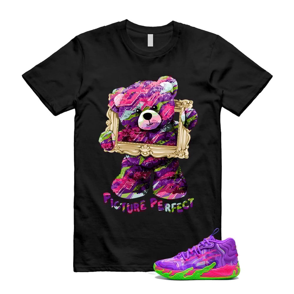 Picture Perfect Shirt To Match Puma Toxic LaMelo Ball Purple Glimmer Green Gecko 03 Slime T-Shirt, Sneaker Match Tees