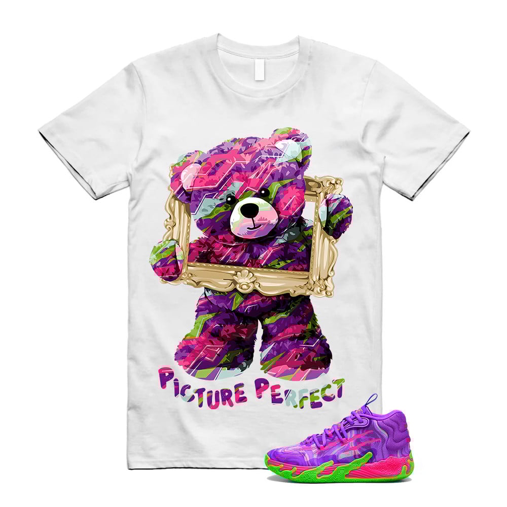 Picture Perfect Shirt To Match Puma Toxic LaMelo Ball Purple Glimmer Green Gecko 03 Slime T-Shirt, Sneaker Match Tees