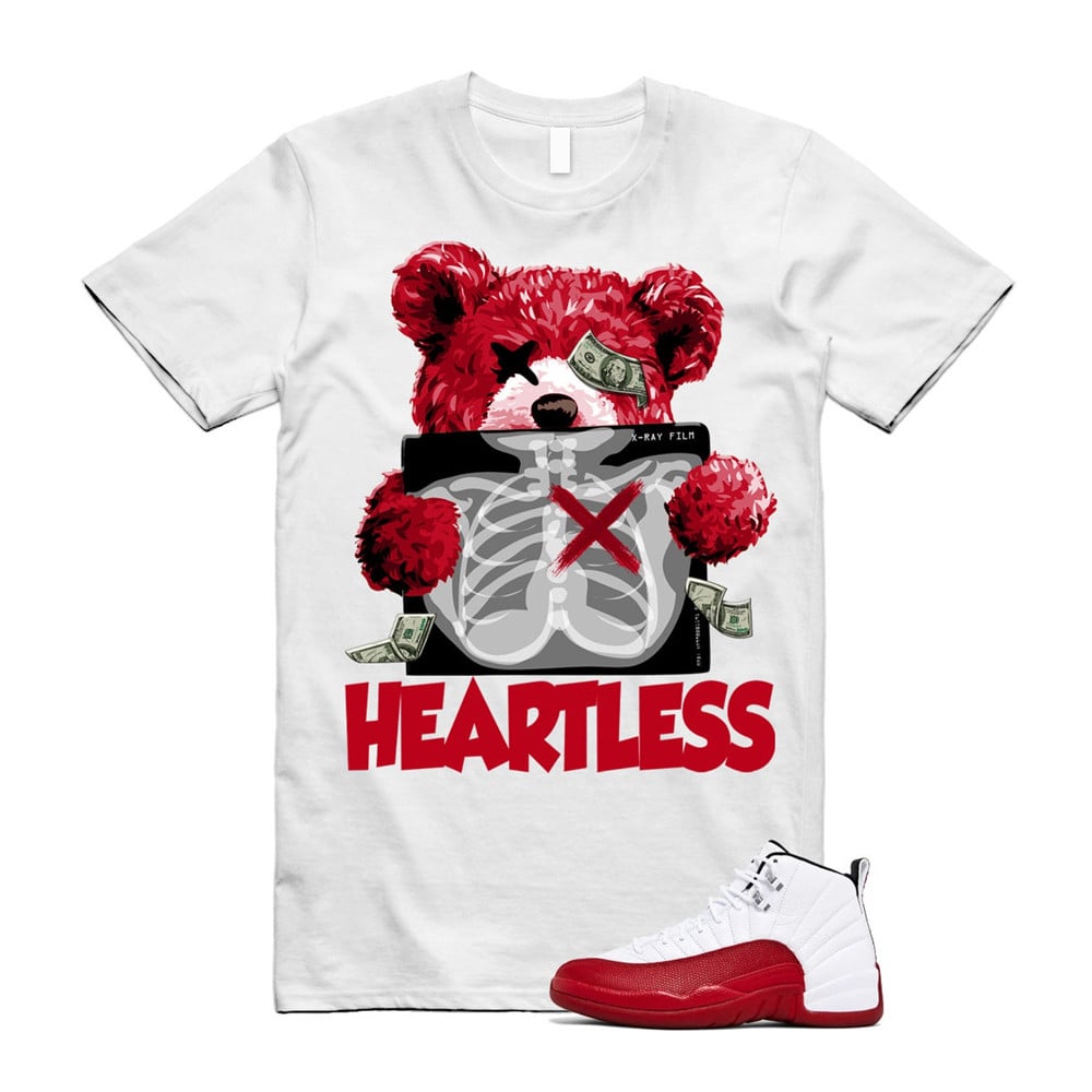 Heartless Shirt To Match Air Jordan 12 Cherry Red T-Shirt, Sneaker Match Tees