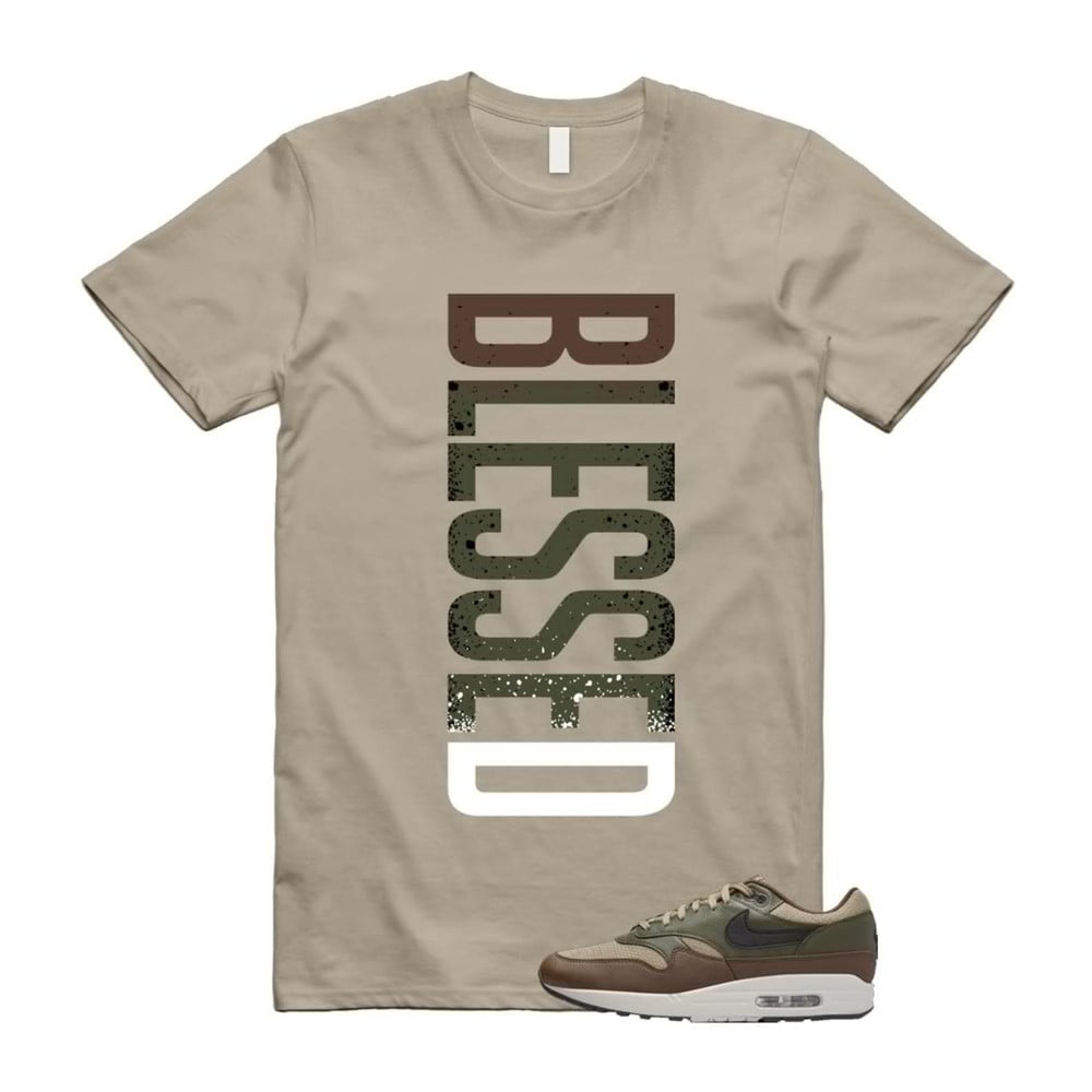 VERTBLS Shirt To Match Air Max 1 Neutral Olive Cacao Wow T-Shirt, Sneaker Match Tees