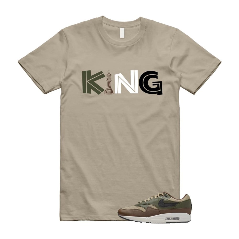 KING Shirt To Match Air Max 1 Neutral Olive Cacao Wow T-Shirt, Sneaker Match Tees