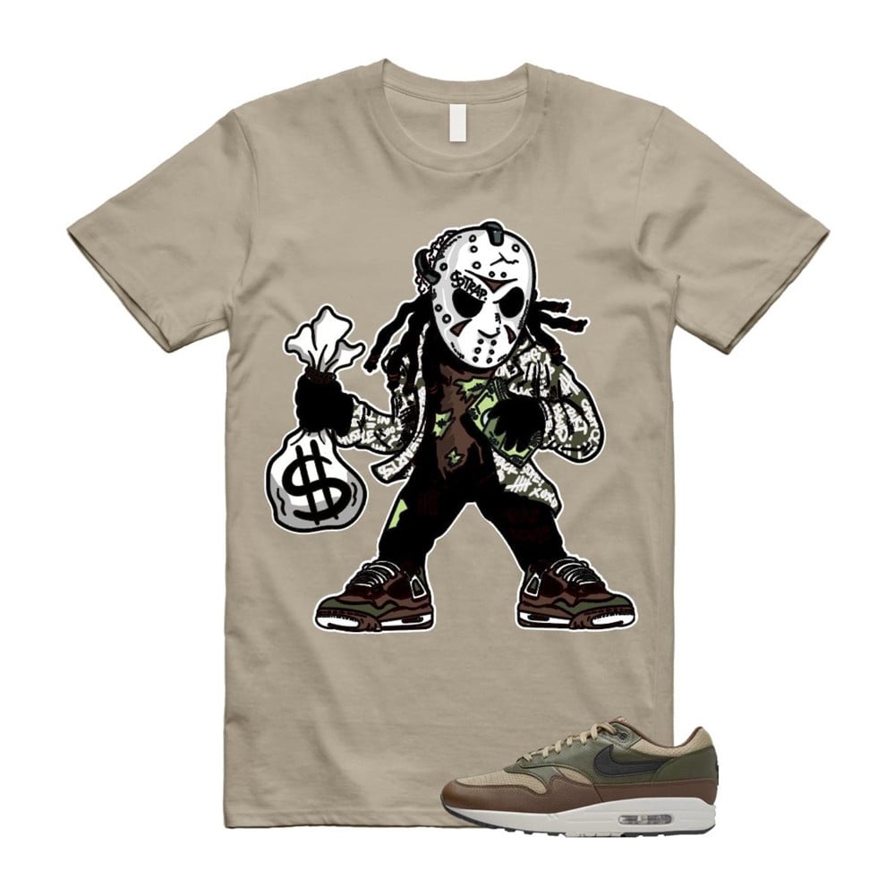 JASON Shirt To Match Air Max 1 Neutral Olive Cacao Wow T-Shirt, Sneaker Match Tees
