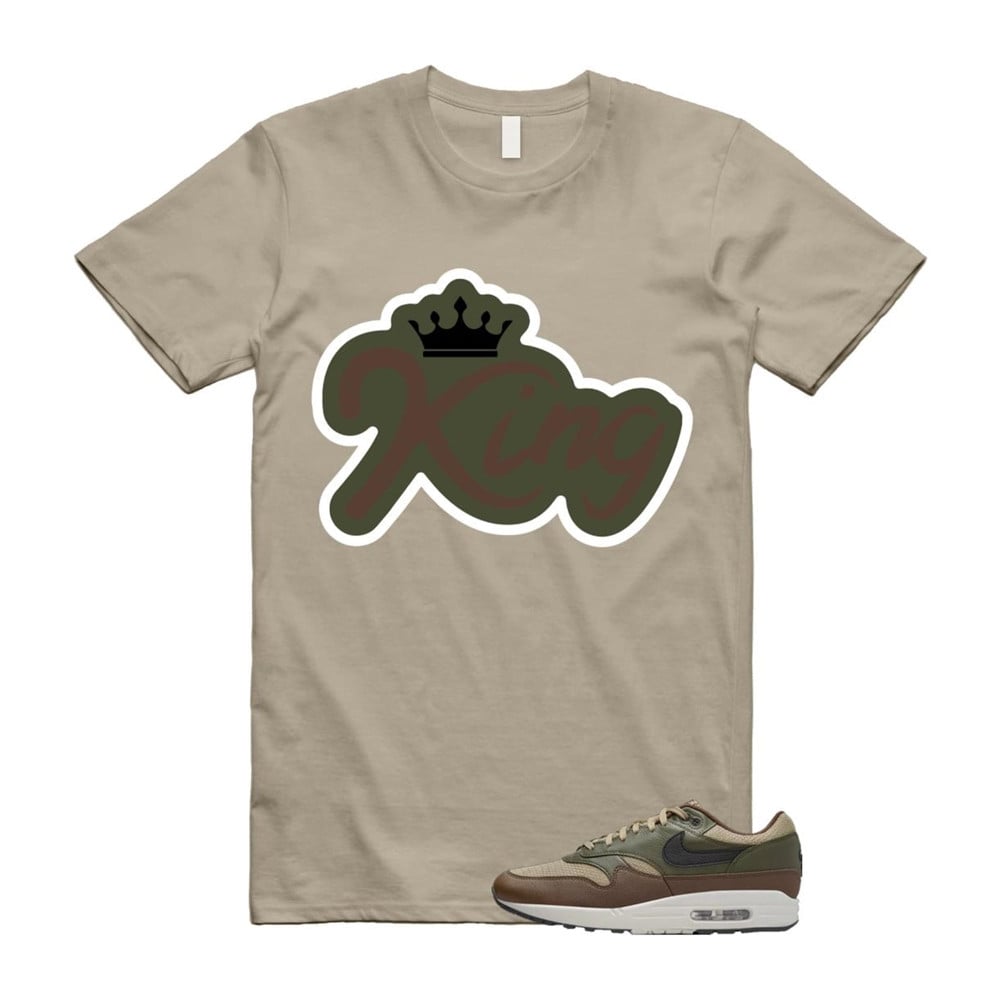 King Shirt To Match Air Max 1 Neutral Olive Cacao Wow T-Shirt, Sneaker Match Tees